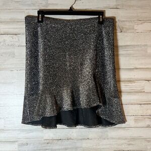 Sparkle High-Low Skirt - Silver